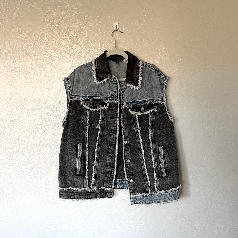 Denim Vest Two Tone